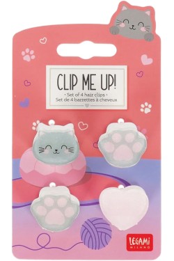 ΚΟΚΑΛΑΚΙ CLIP ME UP! LEGAMI HCL0001 ΣΕΤ 4 τεμ.KITTY