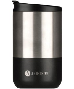 ΚΟΥΠΑ ΑΝΟΞΕΙΔΩΤΟ ΑΤΣΑΛΙ ΘΕΡΜΟΣ 350ml LES ARTISTES TRAVEL SPLIT BLACK