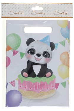 ΤΣΑΝΤΑΚΙ ΔΩΡΟΥ 11*17cm.ΣΕΤ 10ΤΕΜ.PANDA