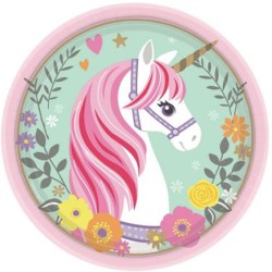 ΠΙΑΤΑ Ø18cm.ΣΕΤ 8ΤΕΜ.MAGICAL UNICORN