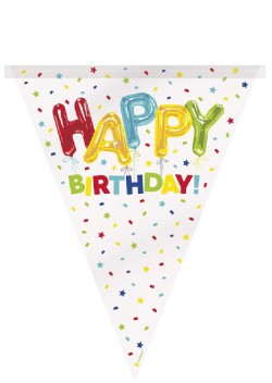 ΓΙΡΛΑΝΤΑ ΣΗΜΑΙΑΚΙΑ 3,65m.RAINBOW HAPPY BIRTHDAY