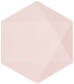 ΠΙΑΤΑ ΕΞΑΓΩΝΑ 20,8*18,1cm.ΣΕΤ 6ΤΕΜ.ΡΟΖ