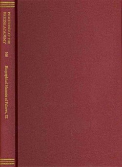 Biographical Memoirs of Fellows, IX