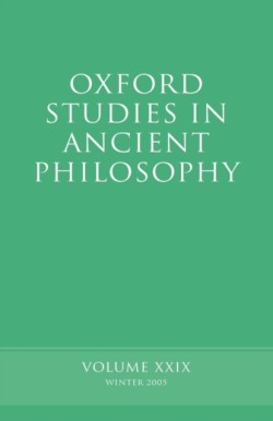 Oxford Studies in Ancient Philosophy