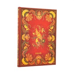 2026 Fiammetta Midi 12-month Vertical Hardcover Flexi Dayplanner 2026 (Elastic Band Closure)