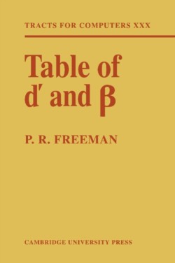 Table of d and ß