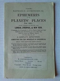 Raphaels Astronomical Ephemeris