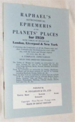 Raphaels Astronomical Ephemeris