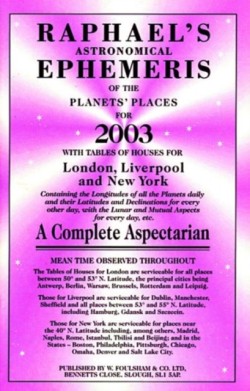 Raphaels Astronomical Ephemeris of the Planets