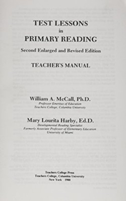 Test Lessons in Primary Reading, Teachers Manual/Answer Key