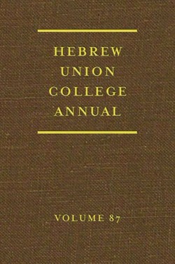 Hebrew Union College Annual