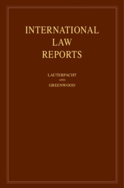 International Law Reports: Volume 147