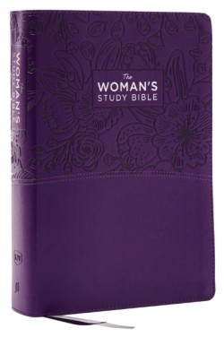 KJV, The Womans Study Bible, Purple Leathersoft, Red Letter, Full-Color Edition, Comfort Print