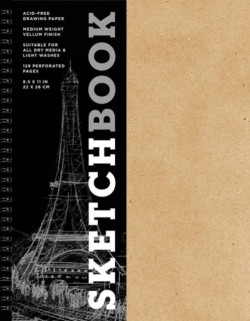 Sketchbook 8.5 x 11 Kraft Spiral Hardcover Mixed Media Sketchbook for Drawing