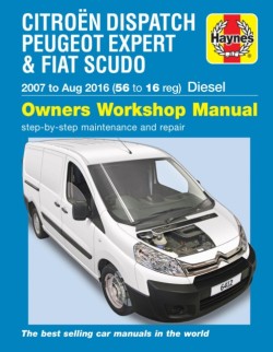 Citroen Dispatch, Peugeot Expert & FIAT Scudo Diesel (07-Aug 16) 56 to 16
