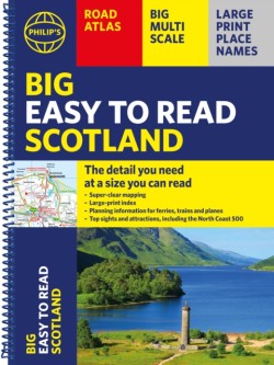 Philips Big Easy to Read Scotland Road Atlas (Spiral A3)