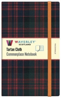 Waverley Commonplace Notebooks: MacDonald Tartan Cloth Large Notebook (21 x 13cm)