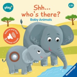 Ravensburger Play+ Infant & Toddler - Shh, Whos there? Baby Animals My First Seek and Find Sound Book