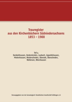 Trauregister aus den Kirchenbuchern Sudniedersachsens 1853 - 1900