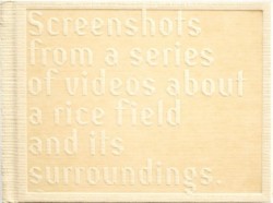 Screenshots of a rice field and its surroundings