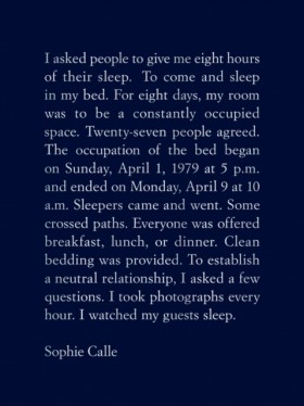 Sophie Cal …