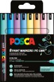 ΜΑΡΚΑΔΟΡΟΣ ΖΩΓΡΑΦΙΚΗΣ UNI POSCA PC-1M 0,7mm.ΣΕΤ 8ΤΕΜ.SOFT