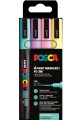 ΜΑΡΚΑΔΟΡΟΣ ΖΩΓΡΑΦΙΚΗΣ UNI POSCA PC-3M 0,9-1,3mm.ΣΕΤ 4ΤΕΜ.SOFT