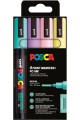 ΜΑΡΚΑΔΟΡΟΣ ΖΩΓΡΑΦΙΚΗΣ UNI POSCA PC-5M 1,8-2,5mm.ΣΕΤ 4ΤΕΜ.SOFT