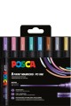 ΜΑΡΚΑΔΟΡΟΣ ΖΩΓΡΑΦΙΚΗΣ UNI POSCA PC-5M 1,8-2,5mm.ΣΕΤ 8ΤΕΜ.METALLIC