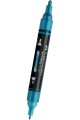ΜΑΡΚΑΔΟΡΟΣ ΑΚΡΥΛΙΚΟΣ FABER ΜΕ ΔΙΠΛΗ ΜΥΤΗ 185993-METALLIC BLUE